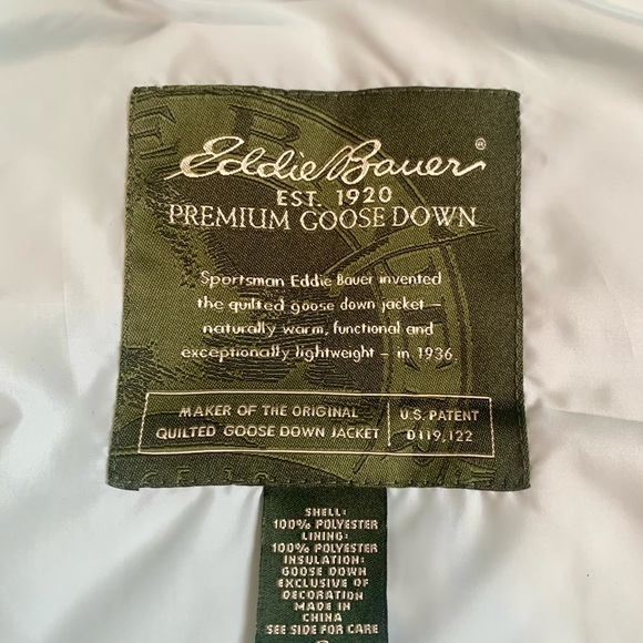 Light Blue Eddie Bauer Goose Down Vest - Picture 6 of 12